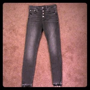 Zara Charcoal grey skinny jeans